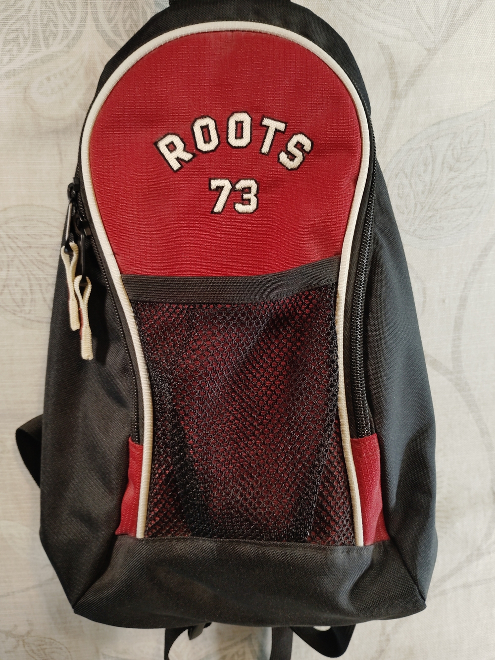 ROOTS Red & Black Backpack - 'Roots 73' - Picture 2 of 7